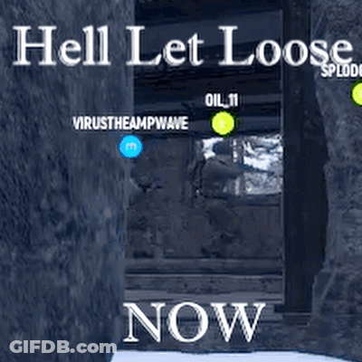 Sign Saying Hell Let Loose Now GIF