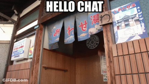 Sign Saying Hello Chat GIF