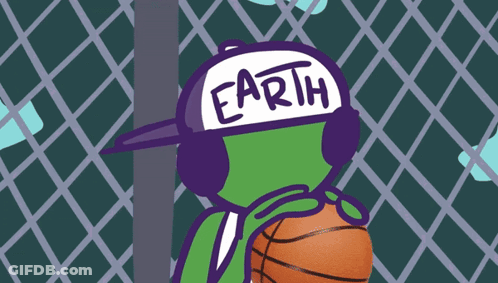 Sign Saying His Own Teams Goal With Purple Arrow GIF