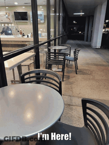 Sign Saying I'm Here GIF