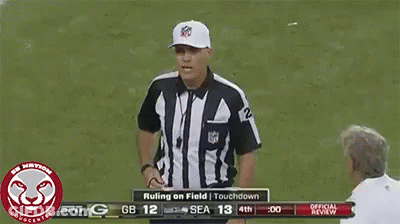Sign Saying It's Good With Referee GIF