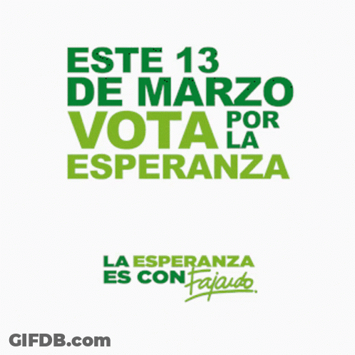Sign Saying La Esperanza Es Con Fajaudo GIF