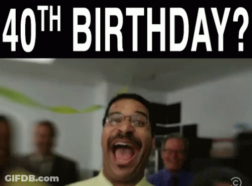 Sign Saying Life Begins At 40 GIF