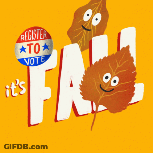 Sign Saying Register To Vote GIF