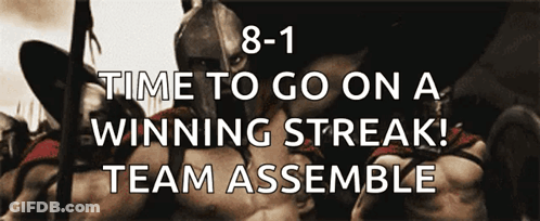 Sign Saying Time To Go On A Winning Streak GIF