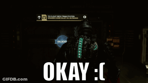 Sign Saying To Flight Deck Tram Station GIF