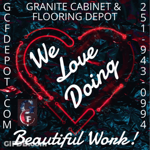 Sign Saying We Love Doing Beautiful Work GIF