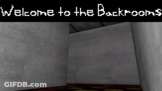 Sign Saying Welcome To The Backrooms GIF
