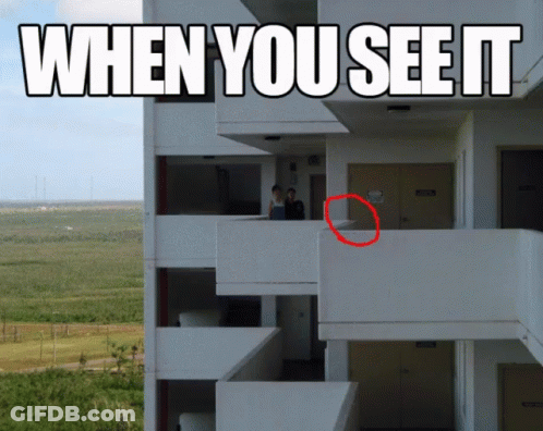 Sign Saying When You See It Above Building GIF