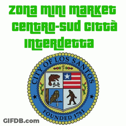 Sign Saying Zona Mini Market Centro-Sud Citta Interdetta GIF