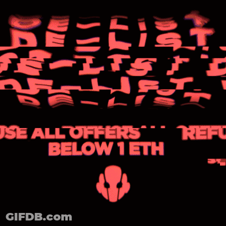 Sign That Says Refuse All Offers Below Teth GIF