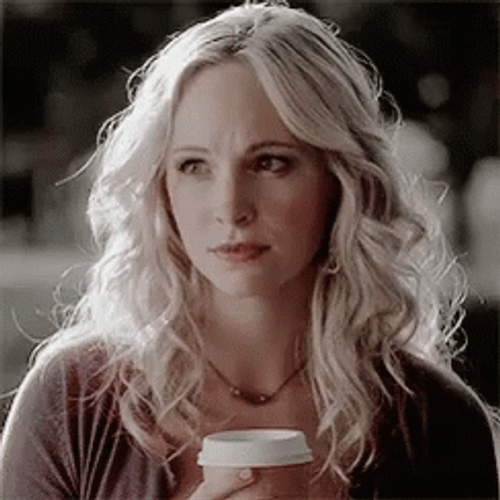 Signature Caroline Forbes Stare GIF