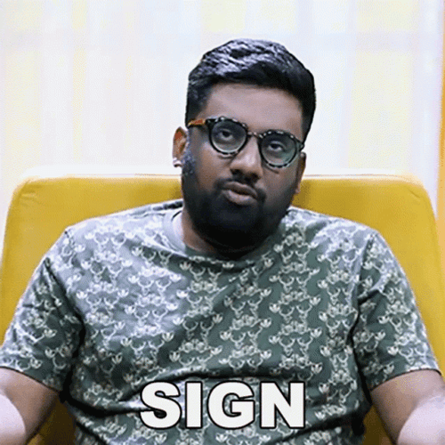 Signing Sign Command Manan Desai GIF