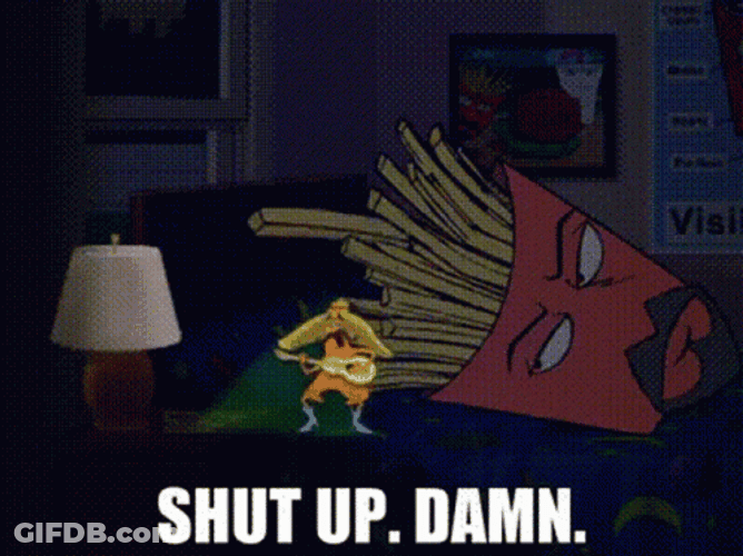 Silence Aqua Teen Hunger Force GIF