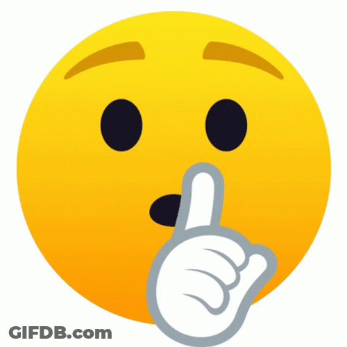 Silence I Kill You Emoji Hand Gesture GIF