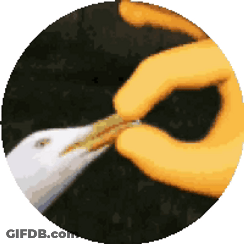 Silence I Kill You Pinching Beack GIF