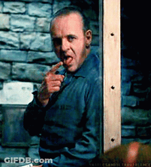 Silence Of The Lambs Lecter Finger Lick GIF