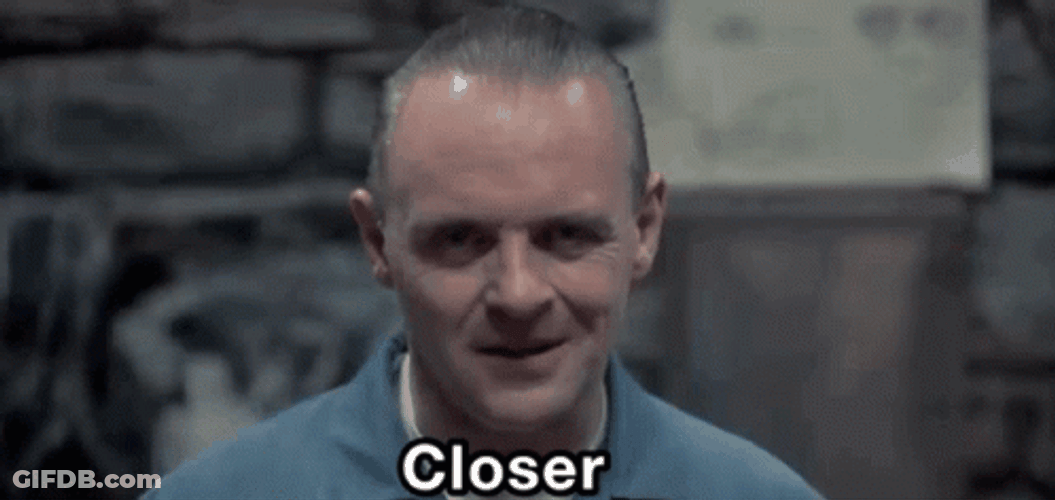 Silence Of The Lambs Lecter Saying Closer GIF
