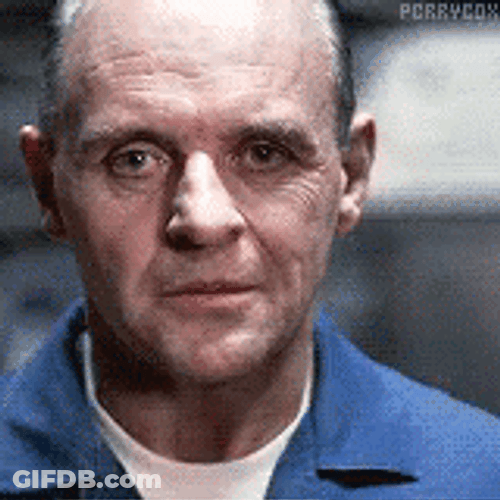 Silence Of The Lambs Lecter Staring GIF