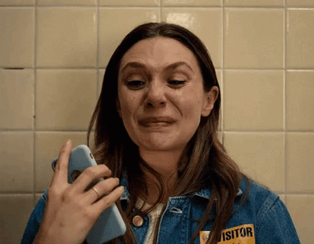 Silent Crying Elizabeth Olsen GIF