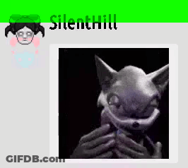 Silent Hill Video Game Screenshot With Cat GIF