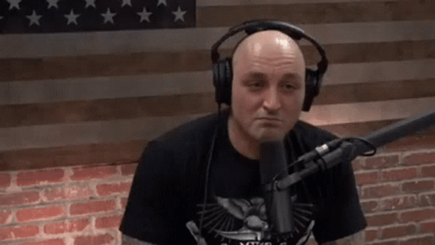 Silent Joe Rogan Nodding GIF