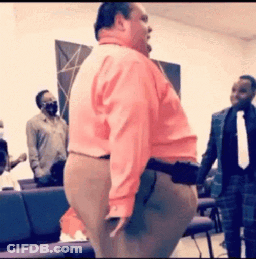 Silent Shouting Dance Praise In Church GIF