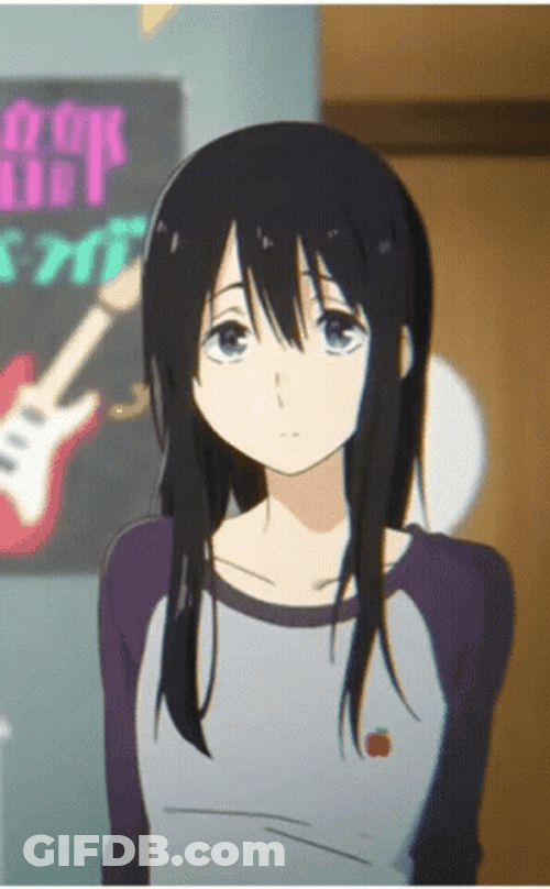 Silent Voice Naoka Ueno Looking GIF