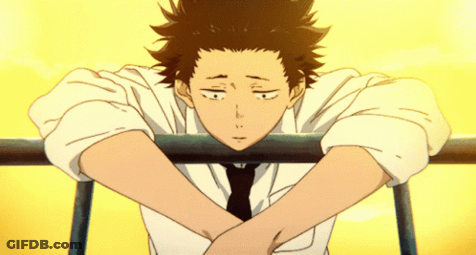 Silent Voice Sad Shoya Ishida GIF