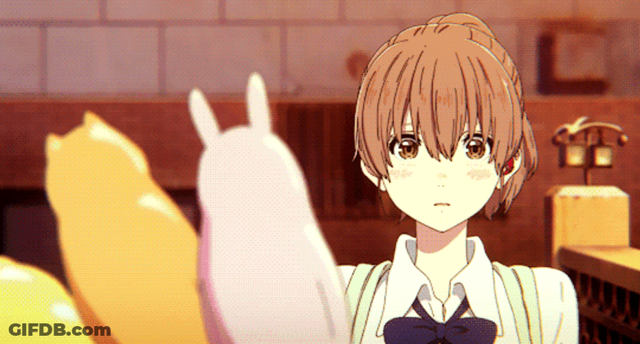 Silent Voice Shouko Feeling Tensed GIF