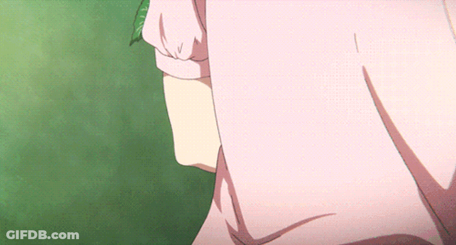Silent Voice Shouko Holding Plant GIF