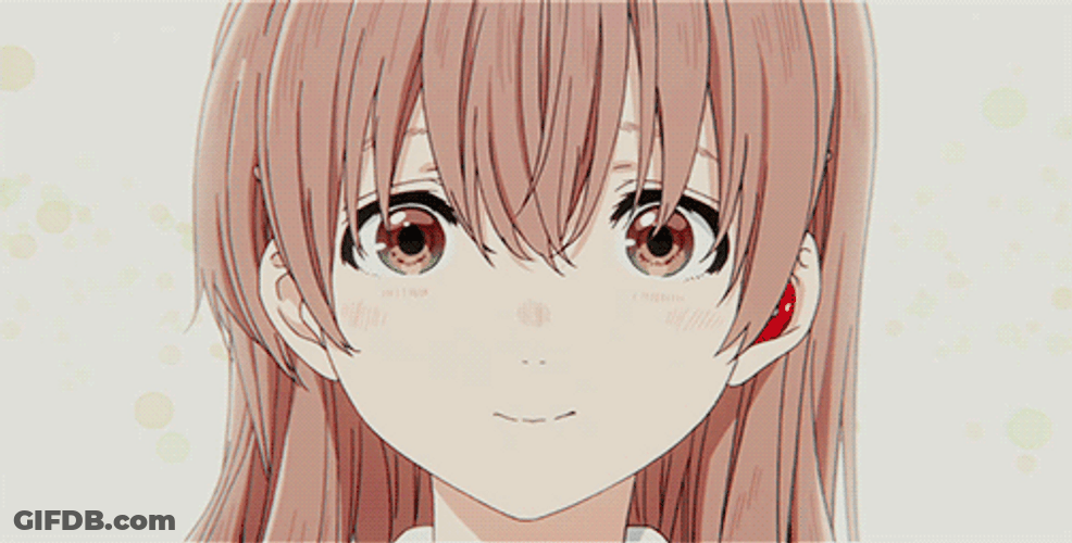 Silent Voice Shouko Smiling Sweetly GIF