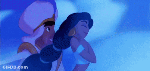 Silhouette In Cave Saying In The Beginning GIF