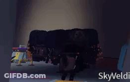 Silhouette In Dark Room With Clay Valdis GIF