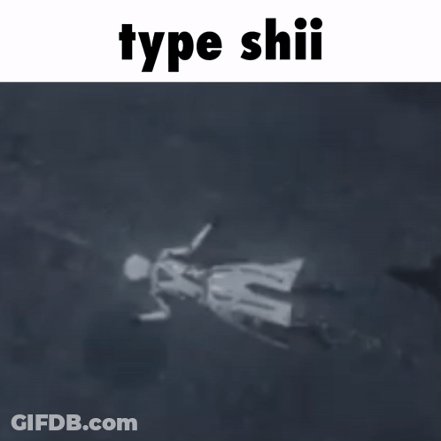 Silhouette Laying On Ground Type Shii GIF