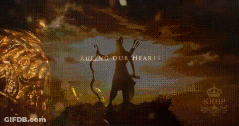 Silhouette Man Holding Bow And Arrow Ruling Our Hearts GIF