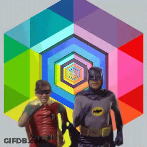 Silhouette Man Urinating In Front Of Batman Logo Saying Come Donk GIF