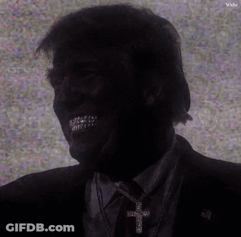 Silhouette Man With Cross On Neck GIF