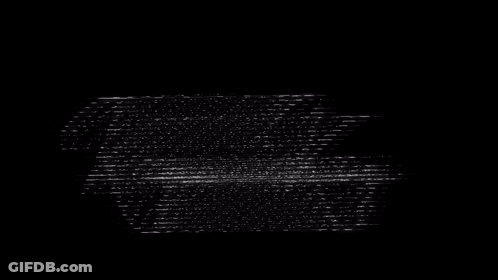 Silhouette Of A Person Made Up Of Lines GIF