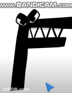 Silhouette Of Crane With Blue Arrow And Bandicam Website GIF