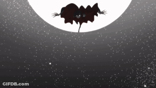 Silhouette Of Flying Person In Cape GIF