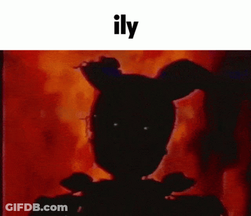 Silhouette Of Girl With Ponytail Saying Illy GIF