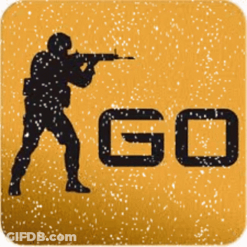Silhouette Of Man Holding Gun With Go GIF