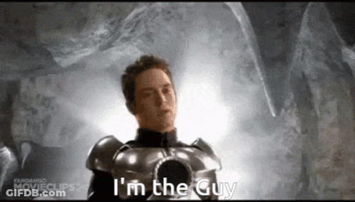 Silhouette Of Man In Front Of Derecc Circle GIF