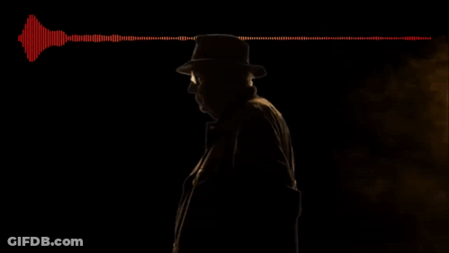 Silhouette Of Man Saying My Name Is Edwin GIF