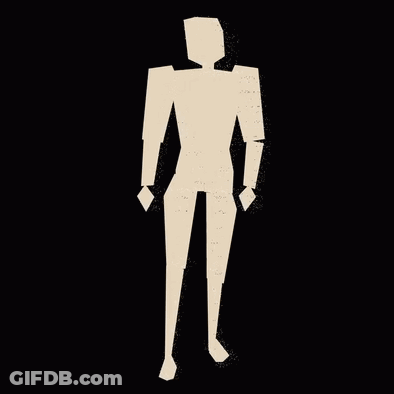 Silhouette Of Man Standing GIF