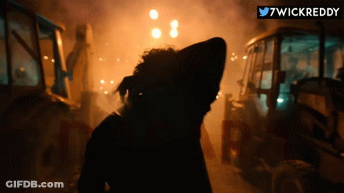 Silhouette Of Person In Dark Room With 7Wickreddy GIF