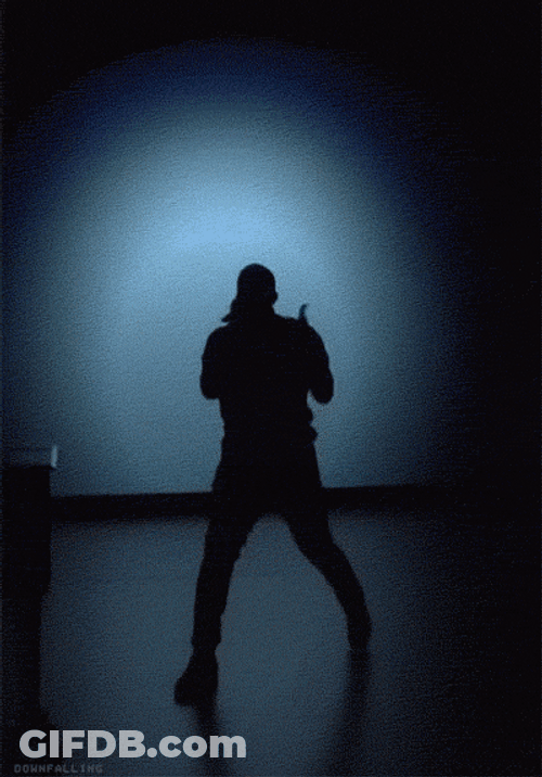 Silhouette Of Person Singing Swerve Body GIF