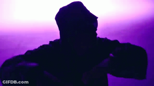 Silhouette Of Person Wearing Hat GIF
