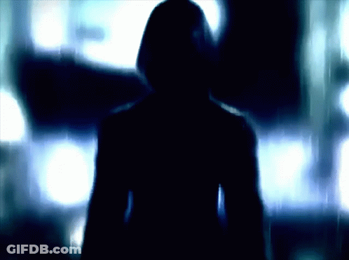 Silhouette Of Person With Hood GIF